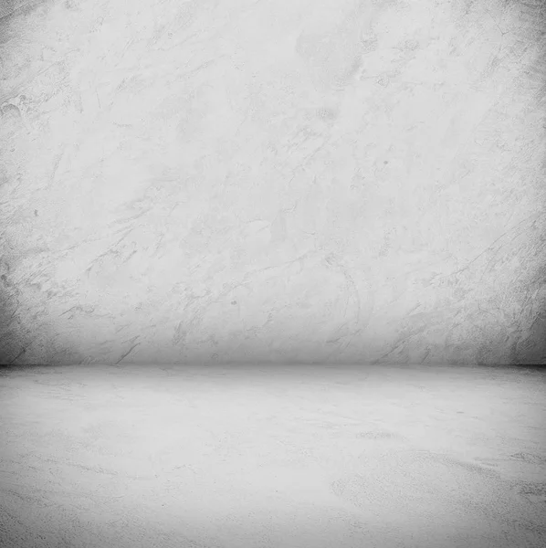Beyaz beton zemin ve arka plan tasarımı için stüdyo ışığı olan beton zemin. — Stok fotoğraf