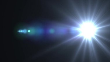 Lens Flare hareket arka plan parlaklık parlak ışık video görüntüleri görüntüleri ovelay tasarım için