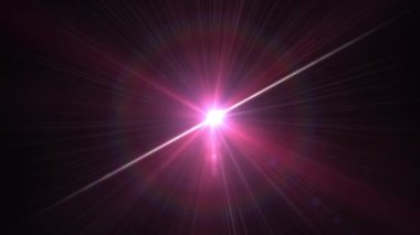 Lens Flare Rotation Motion Arka plan, ovelay tasarımı için parlak ışık video görüntüleri