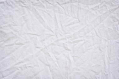 Beyaz kumaş doku kırışık doku, Yumuşak odak temiz beyaz kumaş buruşuk bize arka plan veya fon tasarımı kullanın