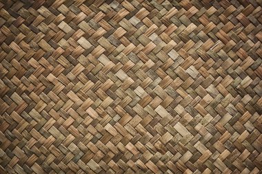 Doğal hasır dokuma Rattan sedge çim doku arka plan örgülü