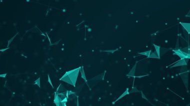 Soyut Teknoloji ağı bilim konsepti arka plan fütüristik hareket grafik arkaplanını birbirine bağlar ve atomlar