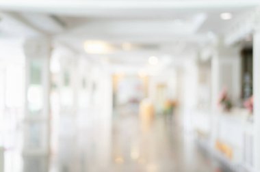 Görüntü bulanıklığı ve arka plan için otel lobisinin dışsal görünümü .