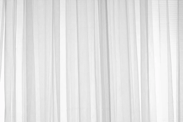 Gaze Blanche Tissu Mince Translucide Rideau Transparent Sur Fenêtre Filtre — Photo