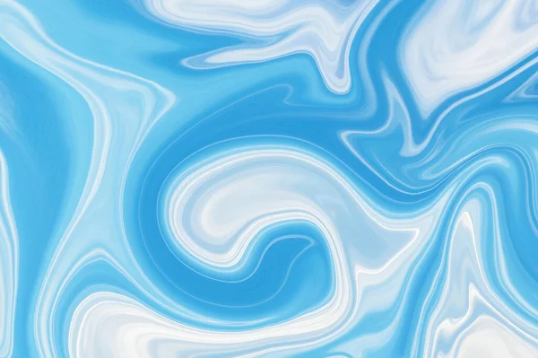 Blue liquid paint marbling ,Liquid marble texture design, colorful marbling surface, vibrant abstract paint design fluid waves background texture — Stock Photo, Image