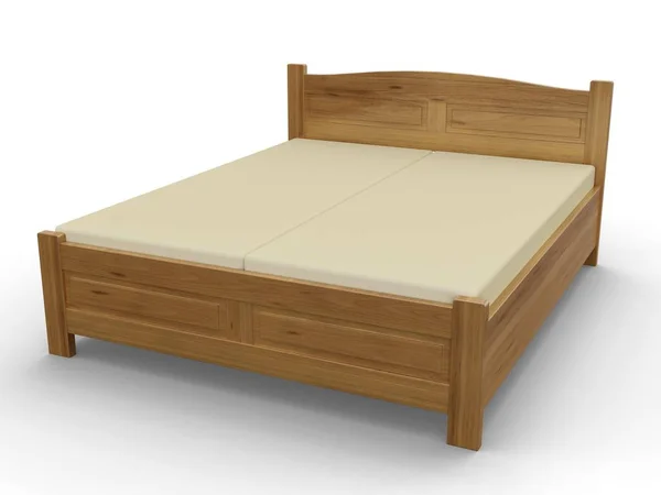 Wood bed 180/200cm.