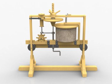 Gearbox, Leonardo da Vinci, Codex Madrid I/0014r.