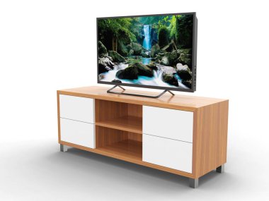 TV kabine, 3d modeli.