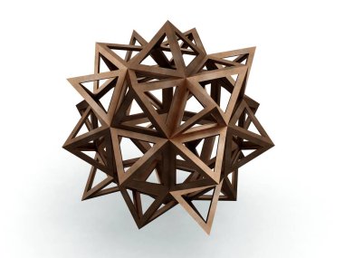 Icofiexaedron Apotetmimenon Cenon, Leonardo da Vinci, Gösterim amacıyla Divina Proportione kitap sayfa 265. 3D modeli