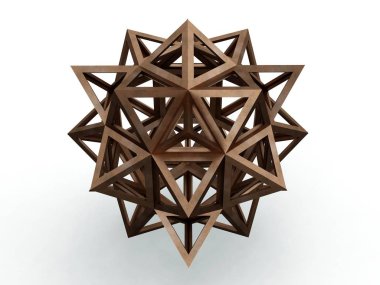 Icofiexaedron Apotetmimenon Cenon, Leonardo da Vinci, Gösterim amacıyla Divina Proportione kitap sayfa 265. 3D modeli