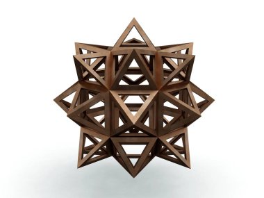 Icofiexaedron Apotetmimenon Cenon, Leonardo da Vinci, Gösterim amacıyla Divina Proportione kitap sayfa 265. 3D modeli