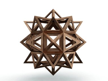 Icofiexaedron Apotetmimenon Cenon, Leonardo da Vinci, Gösterim amacıyla Divina Proportione kitap sayfa 265. 3D modeli