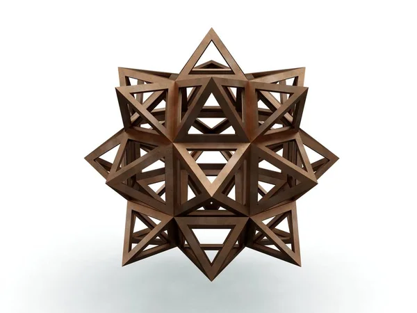 Icofiexaedron Apotetmimenon Cenon, Leonardo da Vinci, Gösterim amacıyla Divina Proportione kitap sayfa 265. 3D modeli