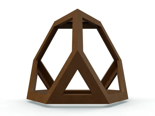 Tetraedro Apotetmimenon Cenon Leonardo Vinci Ilustración Para Libro Divina Proportione —  Fotos de Stock