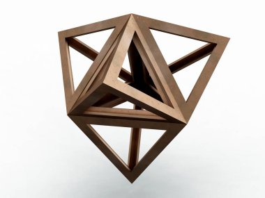 Tetraedron Epirmenon Cenon, Leonardo da Vinci, gösterim amacıyla Divina Proportione kitap sayfa 201.