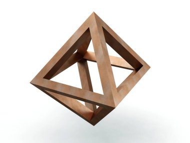 OCTAHEDRON Epipedon Cenon, Leonardo da Vinci, gösterim amacıyla Divina Proportione kitap sayfa 221.