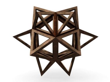 Hexaedron apotetmimenon Epirmenon Cenon, Leonardo da Vinci, Divina Proportione kitabı sayfa 217.
