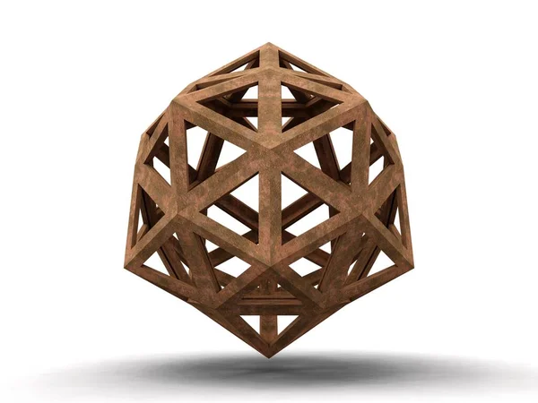 Dodekaedri Epirmenon Cenon Leonardo Vinci Kuvitus Divina Suhteellinen Kirja Sivu — kuvapankkivalokuva