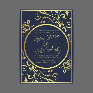 düğün davetiyesi veya duyuru kart