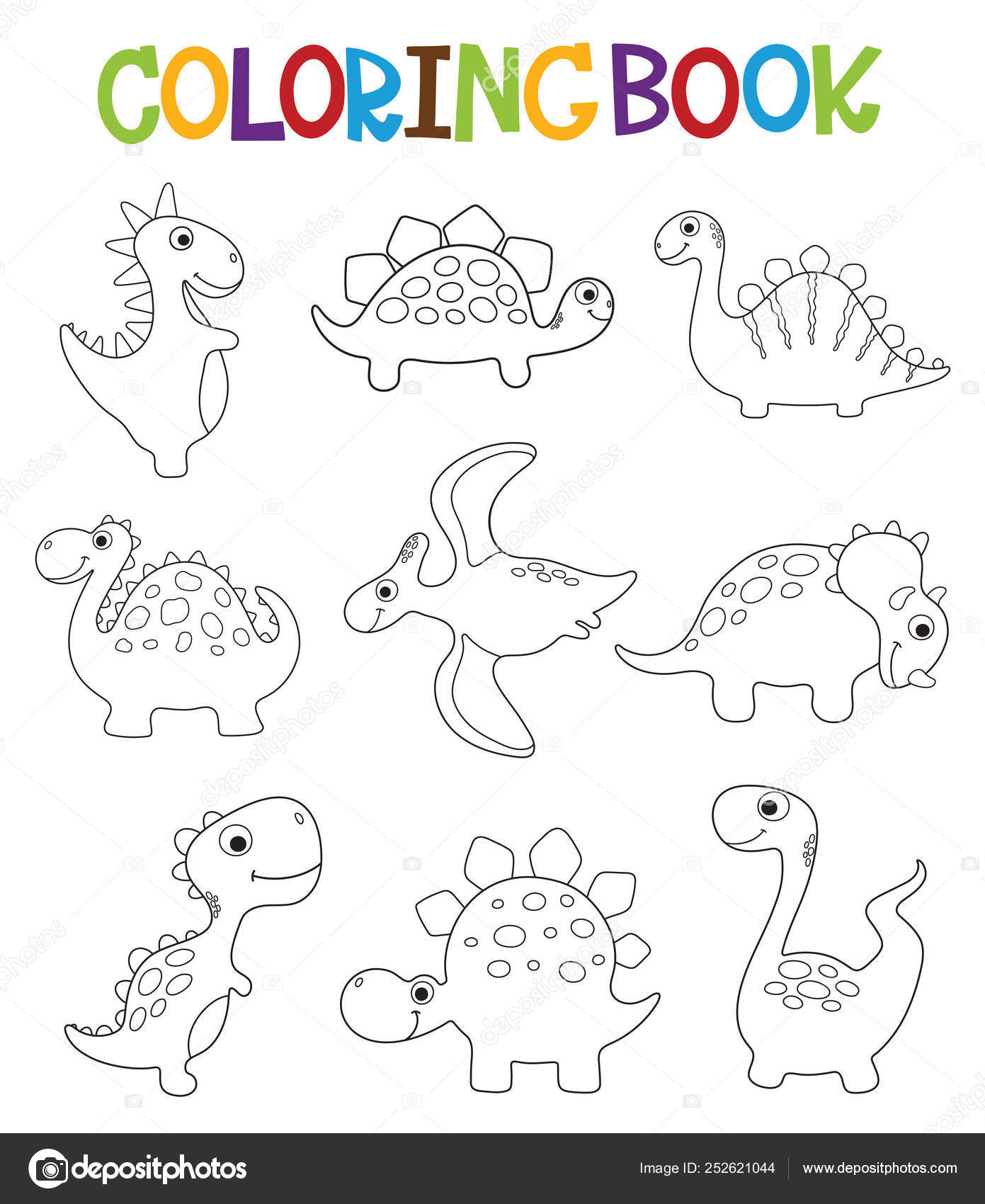 Colorir Animada - Dinossauros