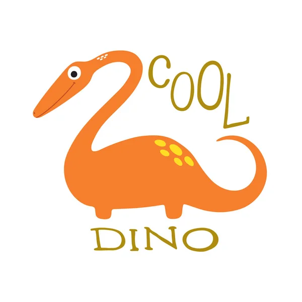 Vector doodle av söt dinosaurie — Stock vektor