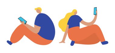 İş insanlar düz simgeler kümesi. Düz tarzı modern