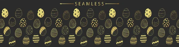Οριζόντια απρόσκοπτη περίγραμμα με Πασχαλινά αυγά Διανυσματικά Γραφικά