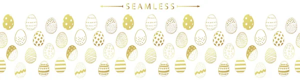 Οριζόντια απρόσκοπτη περίγραμμα με Πασχαλινά αυγά Εικονογράφηση Αρχείου