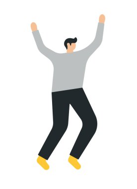 iş adam düz simgesi