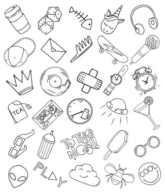 Beyaz arka plan üzerinde yama ayarla