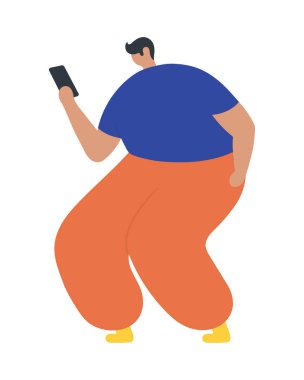 İş kadın düz simgesi