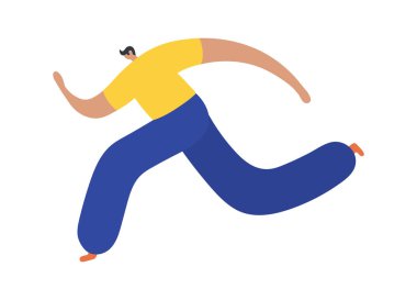 İş kadın düz simgesi