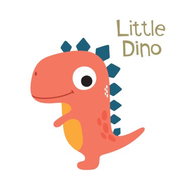 Sevimli dinozor vektör doodle