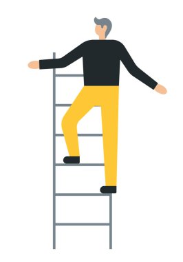 İş kadın düz simgesi