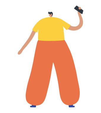 iş adam düz simgesi