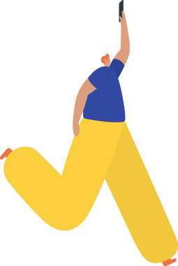 Cep telefonu tutan/gösteren/görüntüleyen iş adamı çalıştırma