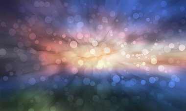 gök mavisi parıltılı bokeh ışıkları soyut arkaplan duvar kağıdına odaklanmış