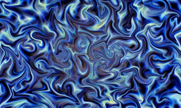 Marmor Flüssige Blaue Farbe Kreative Textur Tapete Hintergrund Tusche Wasser — Stockfoto