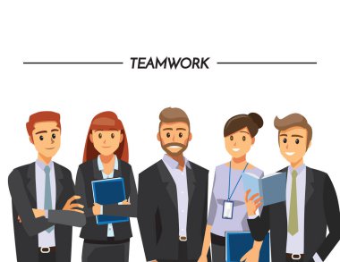 Business People teamworkVector illustration cartoon character