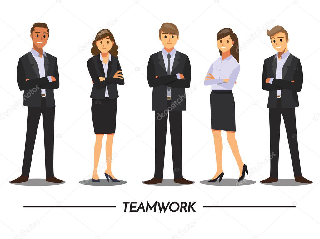 Business People teamwork ,Vector illustration cartoon character.