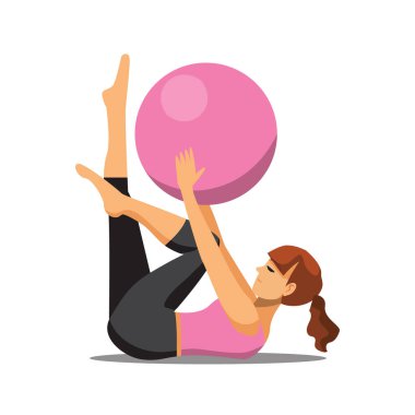 Fitness and yoga, healthy lifestyle. 