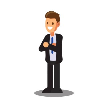 Businessman character design.Cartoon for online business