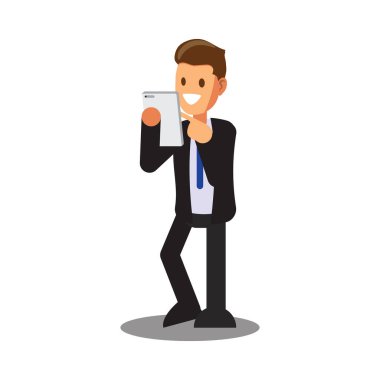 Businessman character design.Cartoon for online business