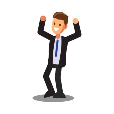 Businessman character design.Cartoon for online business