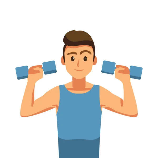 Weight Lifting Fitness Yoga Healthy Lifestyle — Wektor stockowy