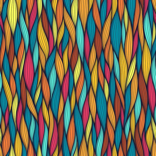 Líneas onduladas abstractas patrones sin costura conjunto. Floral orgánica como ilustración vectorial. Brillante colección de fondo de baldosas de colores sin costura . — Vector de stock