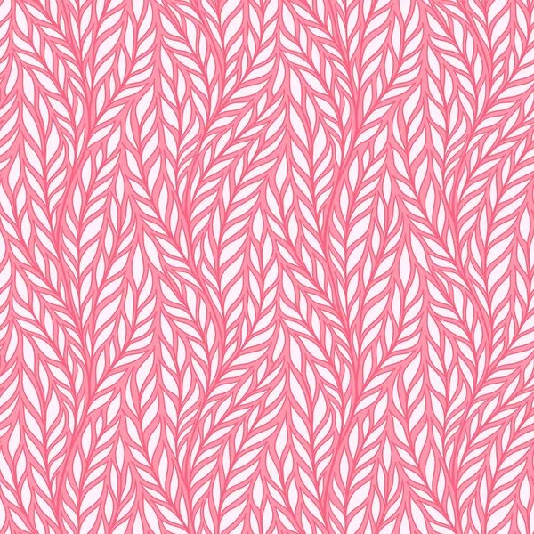 나뭇잎과 나뭇가지와 패턴의 화려한 일러스트 — 스톡 벡터