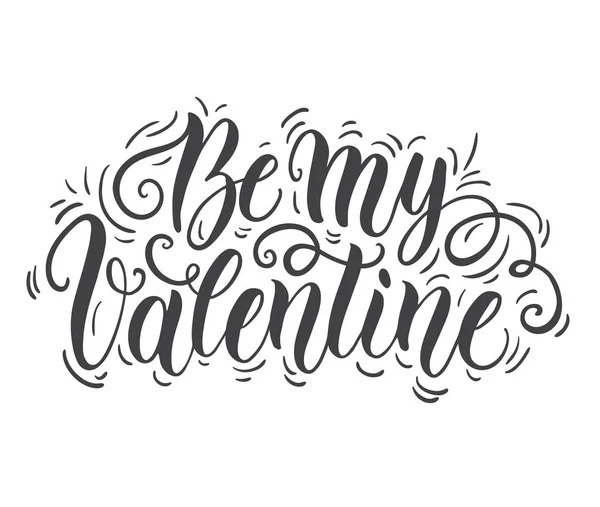 Красочная Векторная Иллюстрация Шаблона Открытки Дню Святого Валентина Рисунком Вручную — стоковый вектор