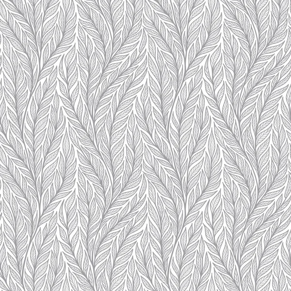 Modèle dessiné à la main avec ornement floral décoratif. Branches colorées stylisées. Fond printanier d'été, collection nature. Illustration vectorielle — Image vectorielle