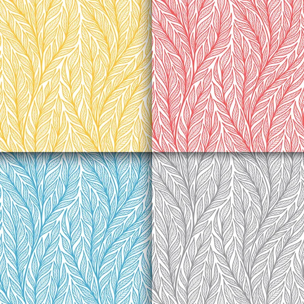 Illustration Vectorielle Colorée Motifs Floraux Sans Couture — Image vectorielle